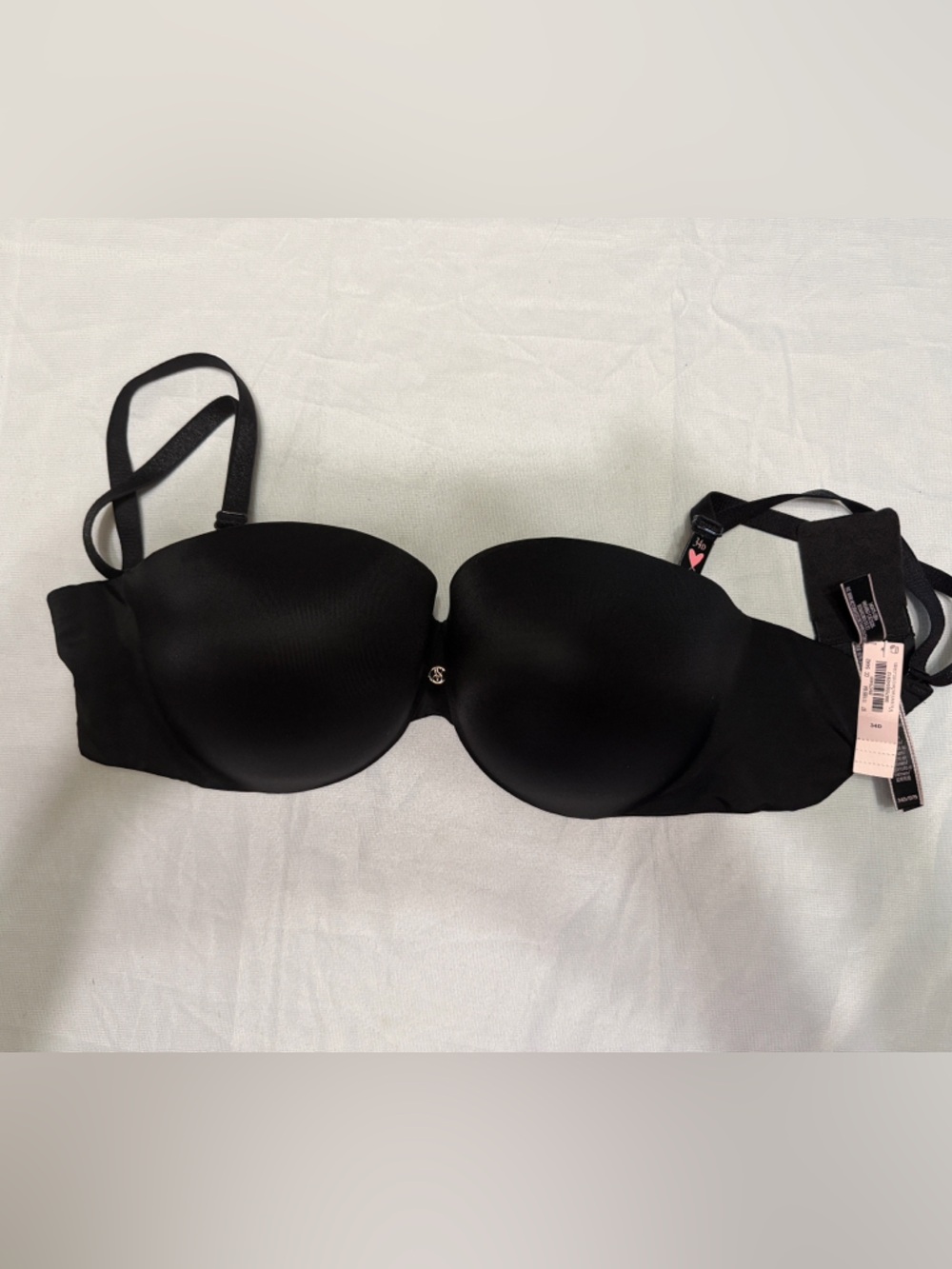 Victoria's Secret Black Strapless convertible So Obsessed push up bra 34D - Picture 4 of 4